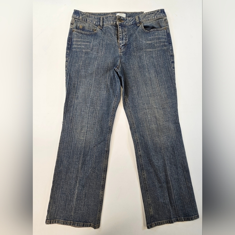 Ann Taylor Loft Petite Boot Leg Blue Jeans Size 12P NWT Retail $49